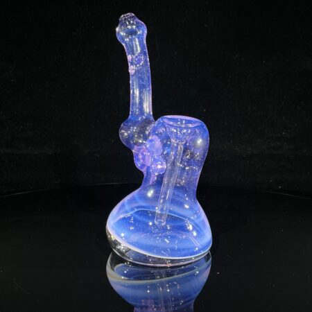 Lavender Marble Bubbler Glass Pipe Sable Haze