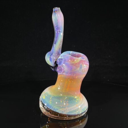 Boreal Sky Glass Bubbler Glass Pipe Sable Haze