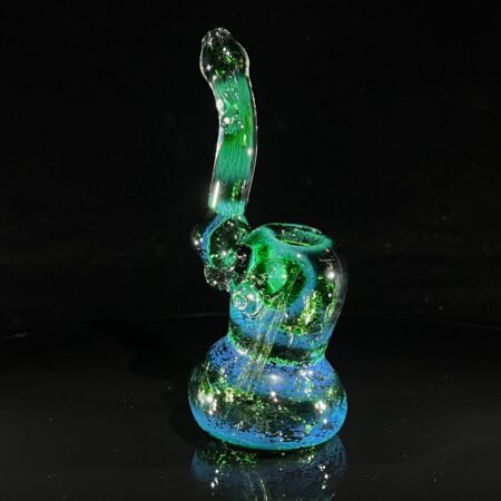 Smooth as Frit Bubbler Glass Pipe Sable Haze