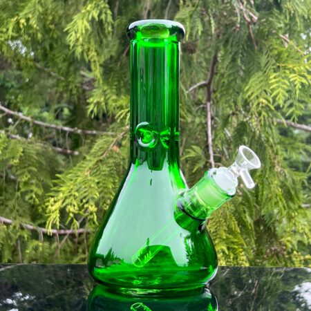Emerald Green 10" Thick 9 mm Bong Glass Pipe TG