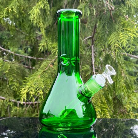 Emerald Green 10" Thick 9 mm Bong Glass Pipe TG