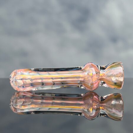 Rose Gold Fume Chillum Glass Pipe Schutz Glass
