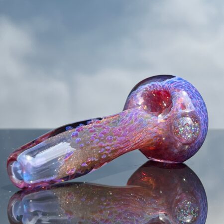 Purple Plasma Crushed Opal Pipe Glass Pipe Tako Glass