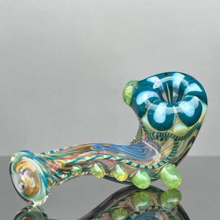 Inside Out Flower Sherlock Glass Pipe Firekist Glass
