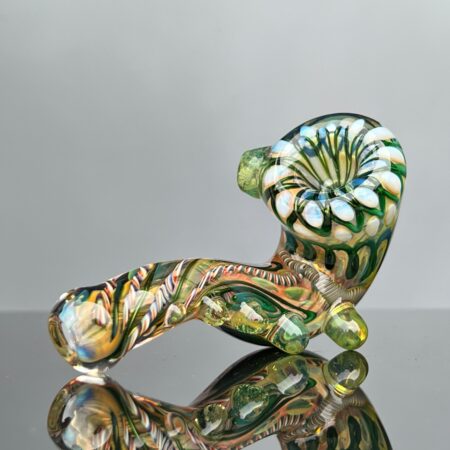 Inside Out Flower Sherlock Glass Pipe Firekist Glass