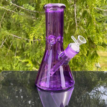 Bright Purple 8.5" Thick 9mm Bong Glass Pipe TG