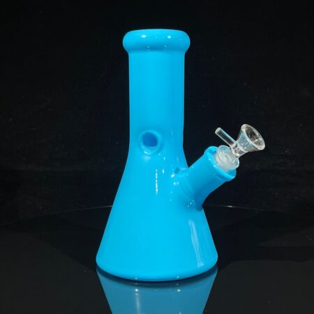 Bright Blue 8.5" Thick 9mm Bong Glass Pipe TG