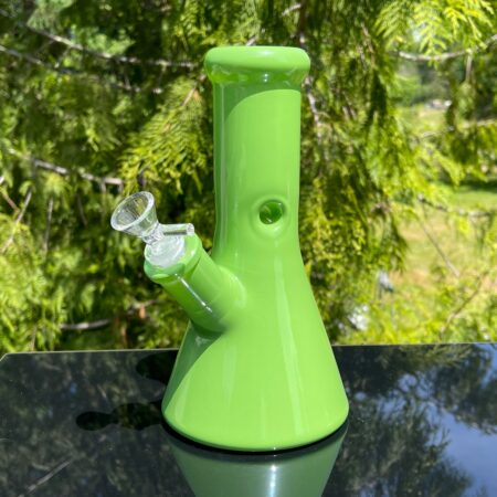 Bright Green 8.5" Thick 9mm Bong Glass Pipe TG