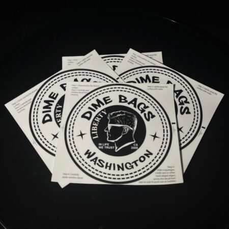 Dime Bag Window Cling Decal Accessory Dime Bags