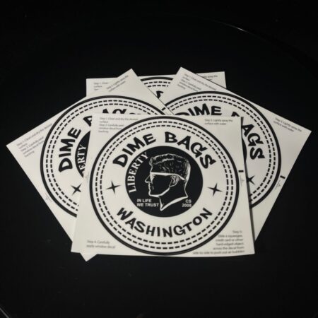 Dime Bag Window Cling Decal Accessory Dime Bags