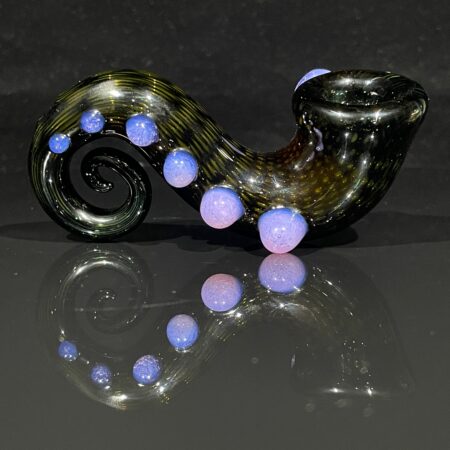 Snakeskin Curl-Lock Pipe Glass Pipe Firekist Glass