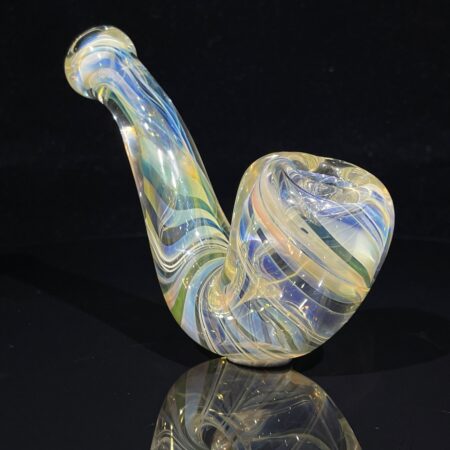 Half Pounder Fumed Sherlock Glass Pipe Firekist Glass