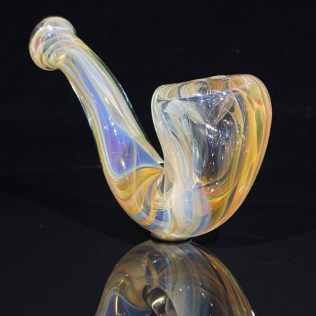 Half Pounder Fumed Sherlock Glass Pipe Firekist Glass