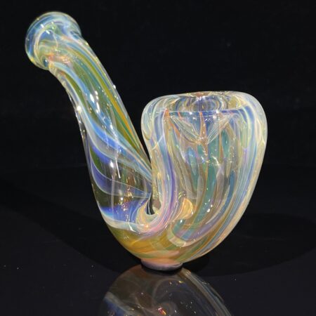 Half Pounder Fumed Sherlock Glass Pipe Firekist Glass