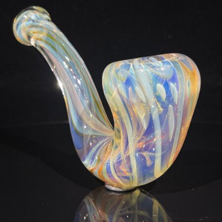 Half Pounder Fumed Sherlock Glass Pipe Firekist Glass
