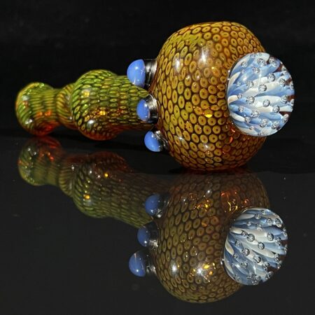 Anemone Face Snakeskin Spoon Pipe