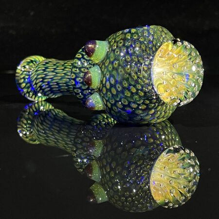 Anemone Face Snakeskin Spoon Pipe