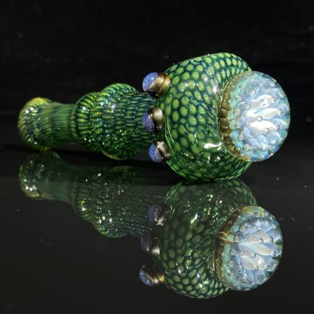 Anemone Face Snakeskin Spoon Pipe