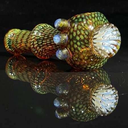Anemone Face Snakeskin Spoon Pipe