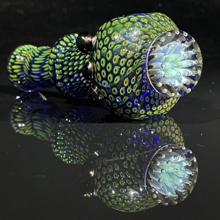 Anemone Face Snakeskin Spoon Pipe