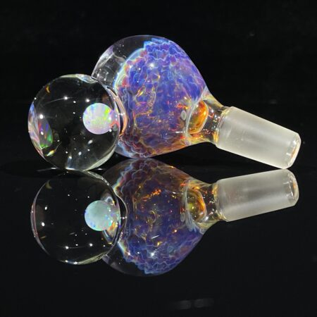 White Opal Purple Nebula Deep Six 14mm Slide