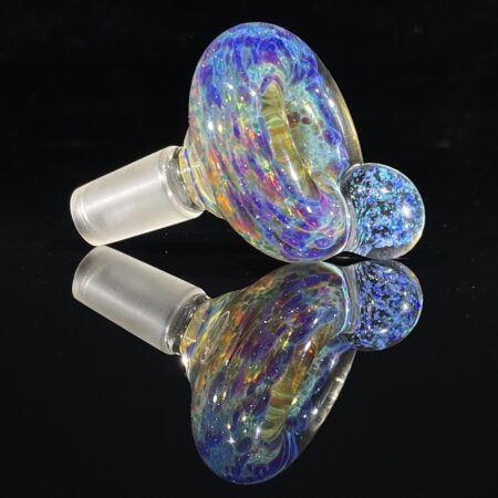 Crushed Opal Purple Nebula Seaweed 14mm Slide