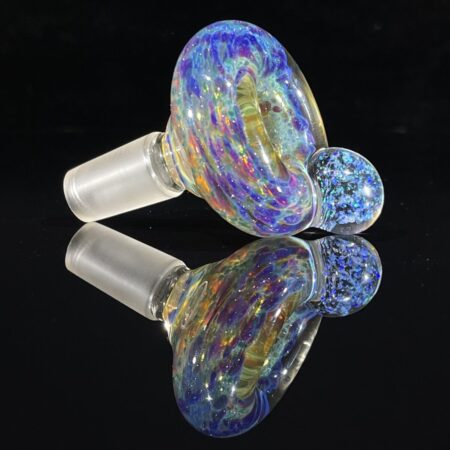 Crushed Opal Purple Nebula Seaweed 14mm Slide