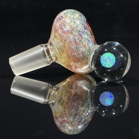 White Opal Purple Nebula Variation 14mm Slide