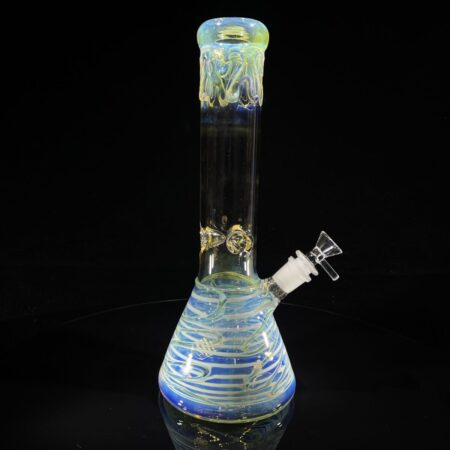 12" Ripple Fume Beaker Bong