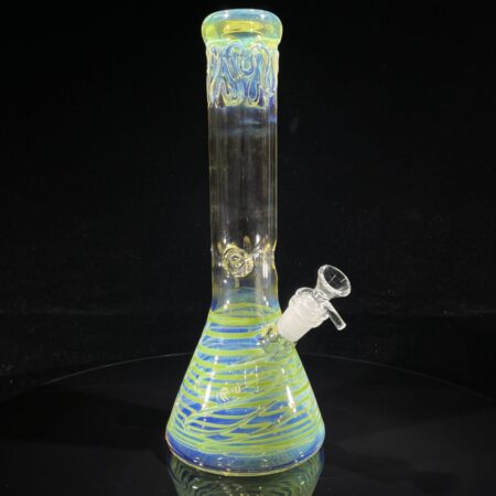 12" Ripple Fume Beaker Bong