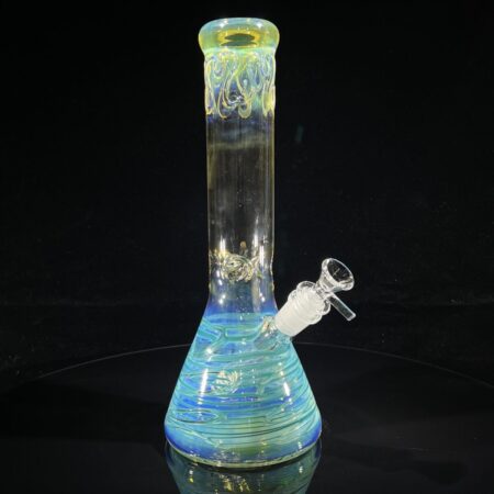 12" Ripple Fume Beaker Bong