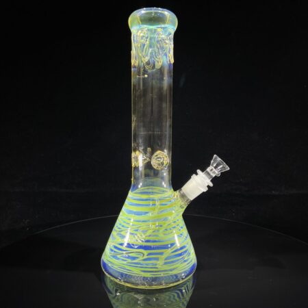 12" Ripple Fume Beaker Bong