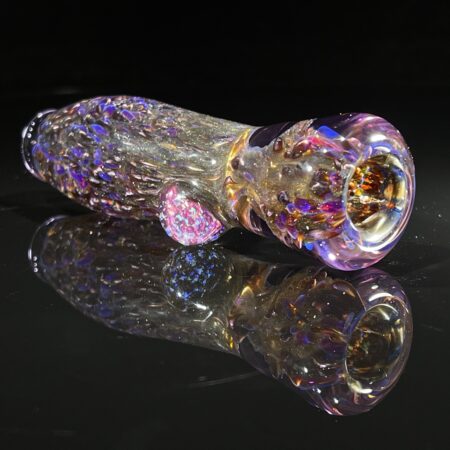 Electrum Frit Black Plasma Crushed Opal Chillum