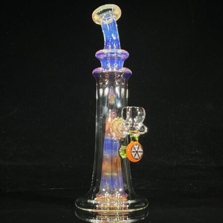 Fumed Conehead Bong with Millie Accent Bridge