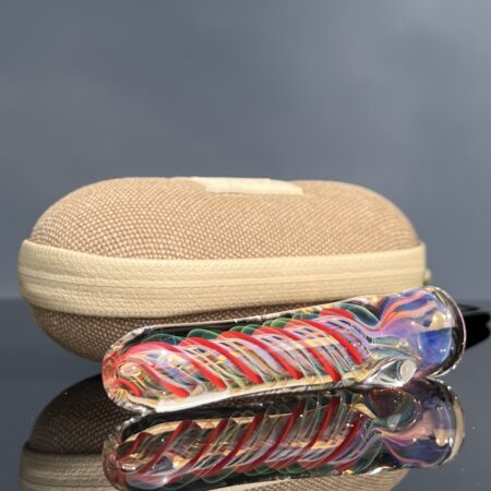 Thick Color Spiral Fume Chillum + Ryot Hardcase Combo