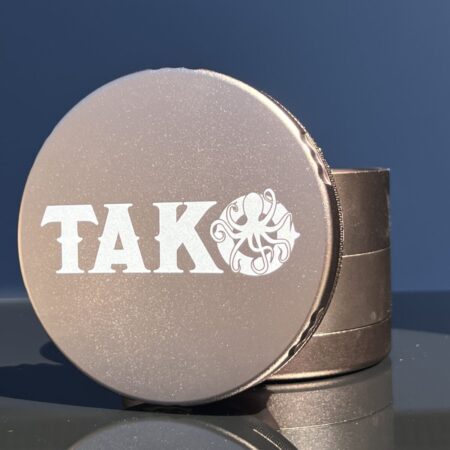 Marble Spinner Pipe Dry Pipes Tako Glass Tako Logo XL Millstone Herb Grinder