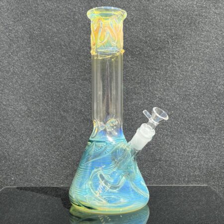 12" Ripple Fume Beaker Bong
