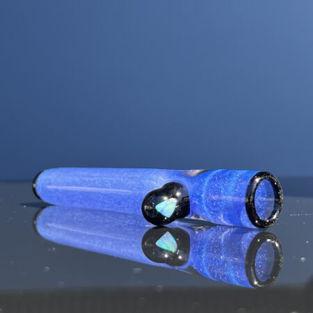 Opal Marble Frit Glass Chillum