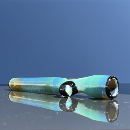 Opal Marble Frit Glass Chillum