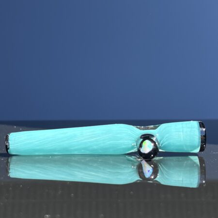 Opal Marble Frit Glass Chillum