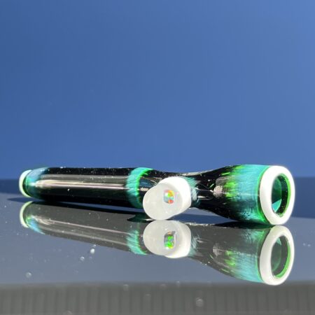 Opal Marble Frit Glass Chillum