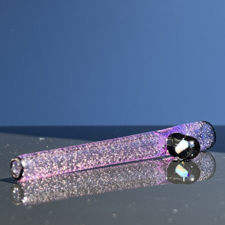 Opal Marble Frit Glass Chillum