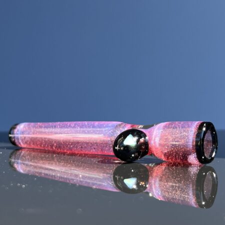 Opal Marble Frit Glass Chillum