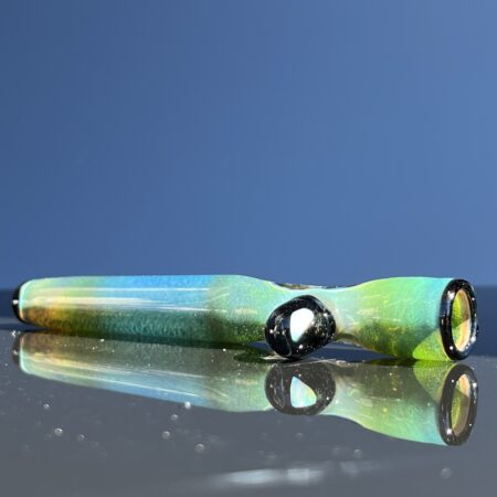 Opal Marble Frit Glass Chillum