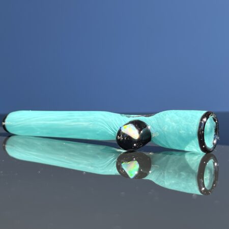 Opal Marble Frit Glass Chillum