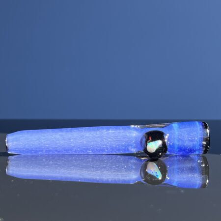 Opal Marble Frit Glass Chillum