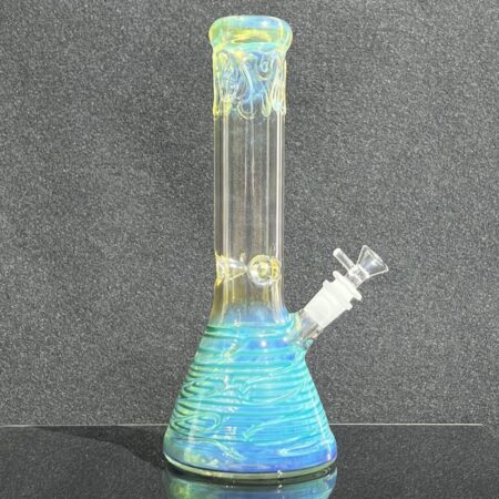 12" Ripple Fume Beaker Bong