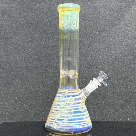 12" Ripple Fume Beaker Bong
