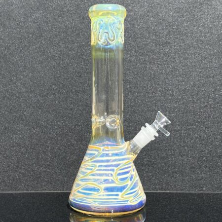 12" Ripple Fume Beaker Bong