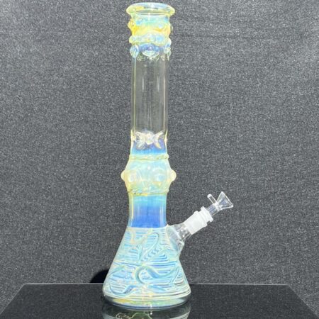 50x5 16" Ripple Fume Beaker Bong